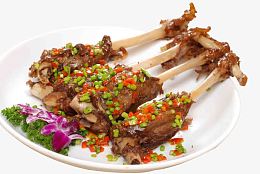 香葱烤羊腿