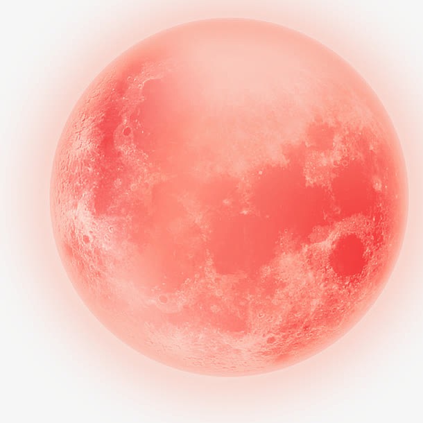 橙色月球光芒装饰图案