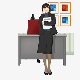 在办公桌前打电话的女人