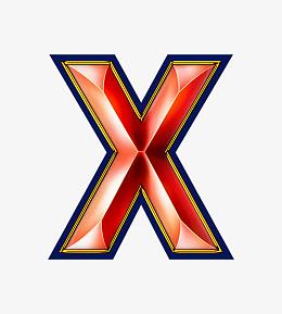 pngpng3d字型设计x英文字母pngpng变形字创意 创意贴纸pngpng立体菱角