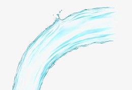 蓝色水流