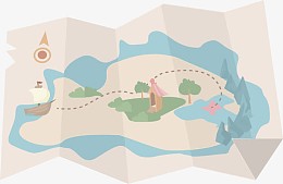 小清新地图矢量