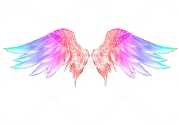 七彩天使翅膀