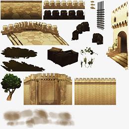 3D卡通场景欧美建筑