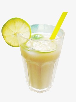 黄瓜柠檬奶茶免抠素材