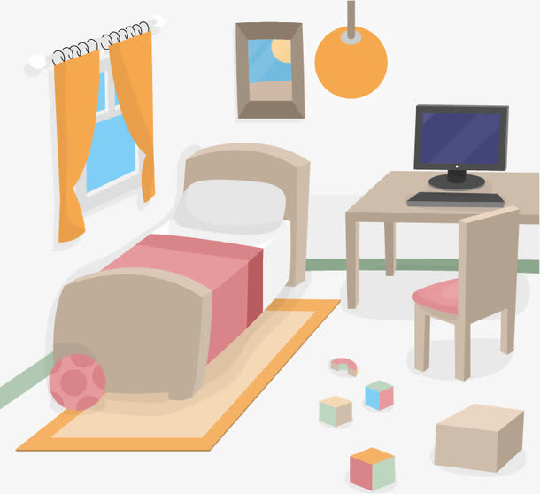 展示授权对象暂无授权使用范围仅供学习交流使用psdpng双人床 卡通床