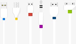 矢量USB插头