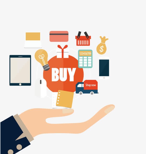 矢量购物方式素材免费下载_觅元素