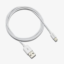 缠绕白色数据线