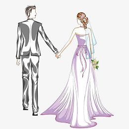 牵手走向婚礼殿堂