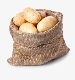 一麻袋的马铃薯