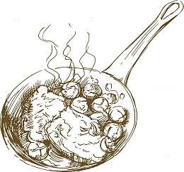 素描厨房用品