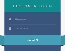 现代游戏UI登陆框矢量图