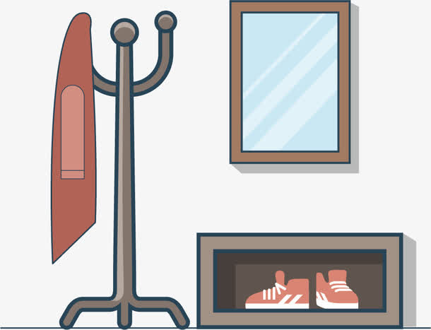 关键词 : 衣架,镜子,鞋柜,扁平化室内装饰[声明] 觅元素所有素材为