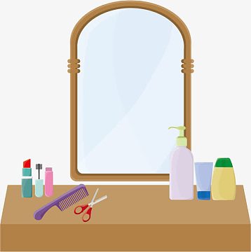 矢量女士梳妆台