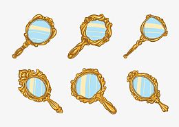 手绘欧式复古镜子