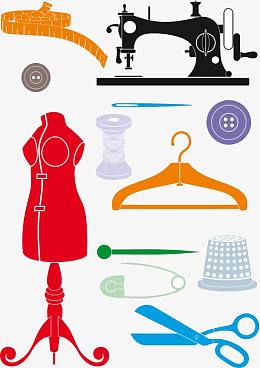 矢量美工刀pngpng缝纫机图标pngpng虚线剪裁元素图标pngpng侧脸女神