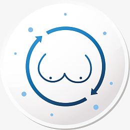 乳房整形图标