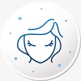 女子美容整形图标