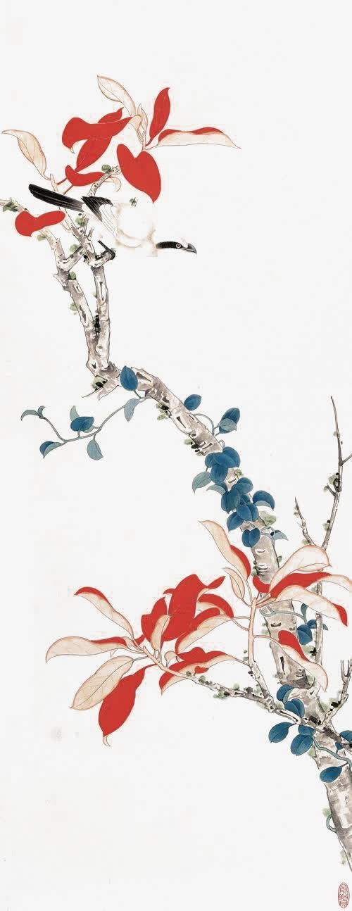 花鸟画素材免费下载_觅元素