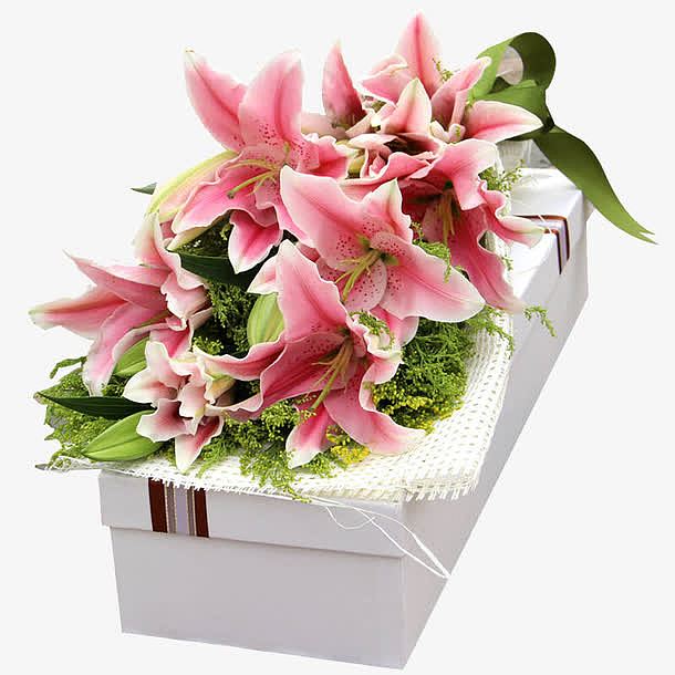 百合花花束礼盒