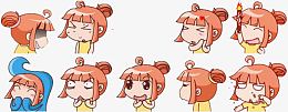 卡通可爱小女孩