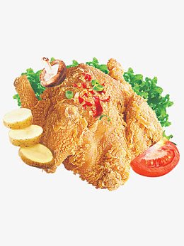 一整只炸鸡