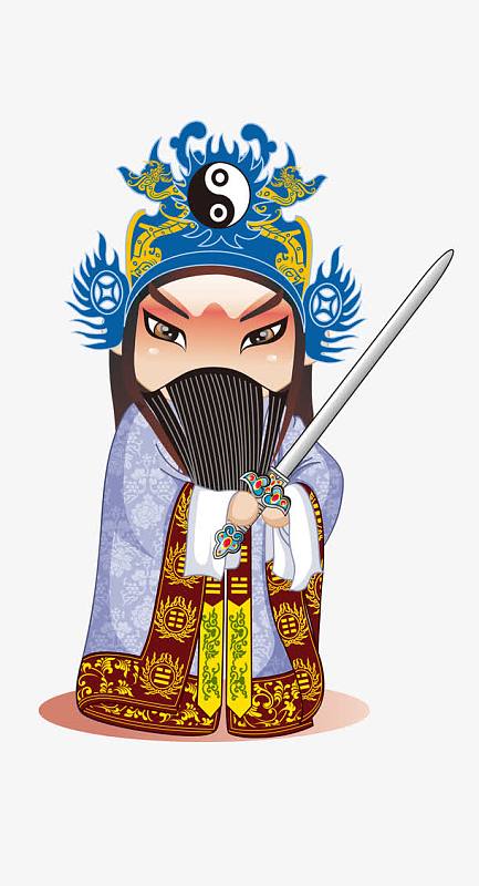 卡通京剧人物