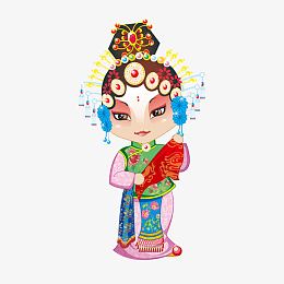卡通京剧人物