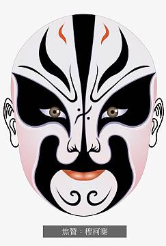 京剧脸谱中国风矢量素材_京剧脸谱中国风矢量图片元素-觅元素