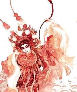 矢量京剧人物