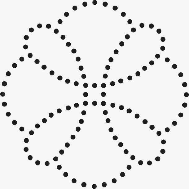 点线面构图底纹角花素材