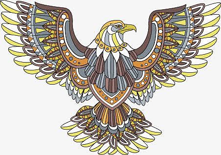 老鹰花纹图腾