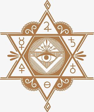 矢量手绘神秘图腾