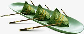 绿色创意龙舟粽子造型筷子酒店