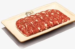 精美的牛五花烤肉