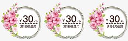 花朵优惠券