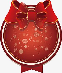 矢量创意设计圆形蝴蝶结推广图