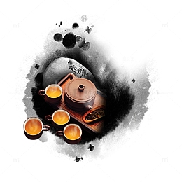 泼墨山水茶文化