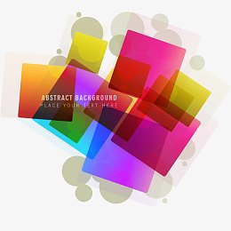 矢量方块转身背景