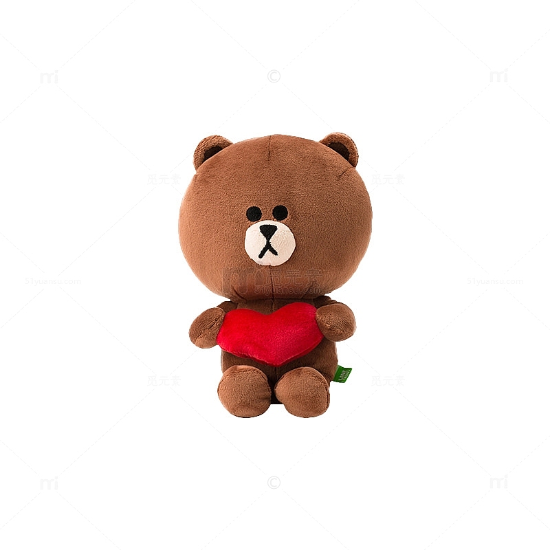 爱心棕熊抱枕玩偶布娃娃