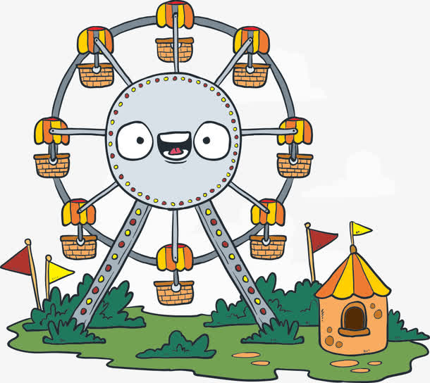 矢量创意摩天轮