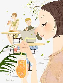 手绘人物插画