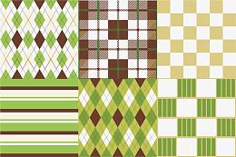 矢量小清新格子墙布