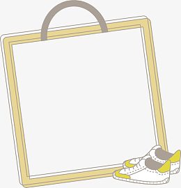 手绘运动鞋边框