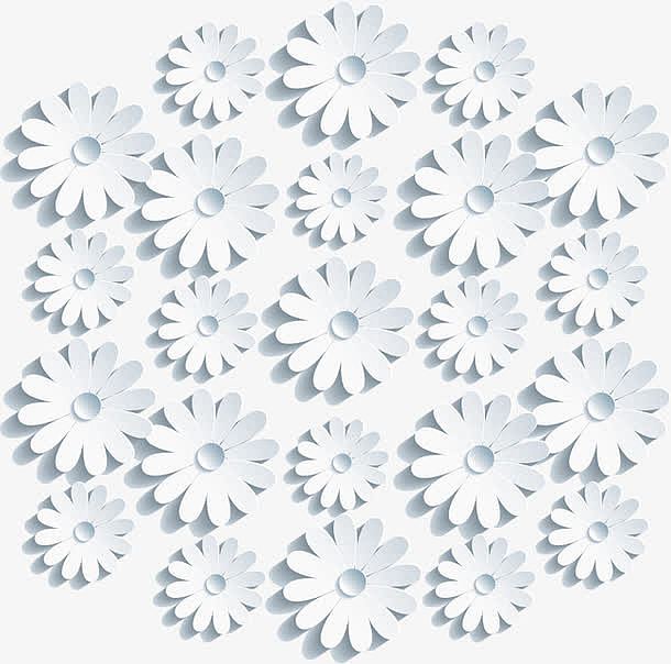 立体花卉矢量素材