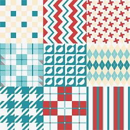 矢量无缝花纹底纹背景