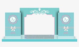 蒂芙尼兰舞台迎宾区背景