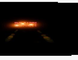 黑色背景 发光文字  红色火焰