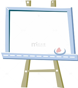 蓝色画板边框